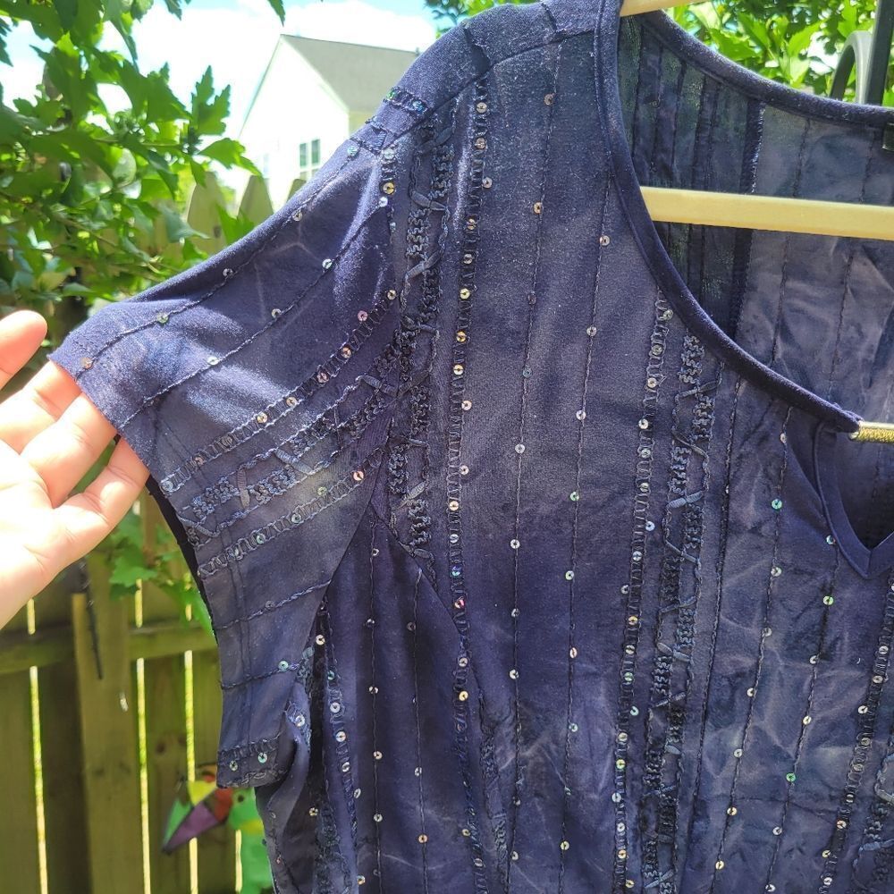 Blue Short Sleeve Tunic‎ - Picture 5 of 9